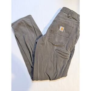 Carhartt Mens Grey Relaxed Fit Pants Size 32x34